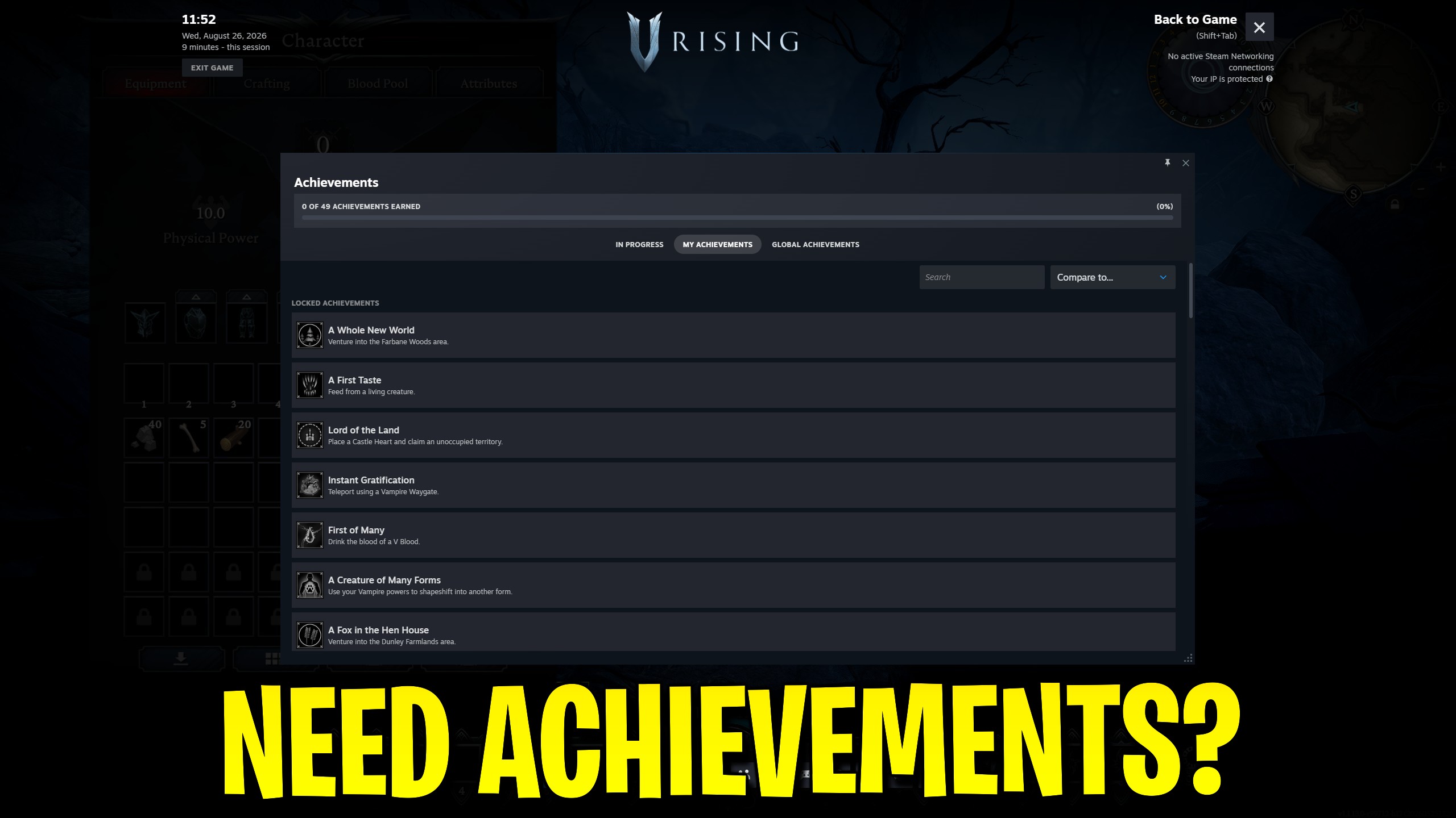 V Rising — Achievement Unlocker